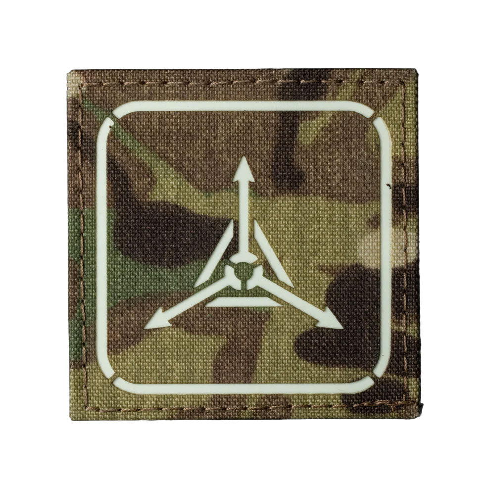 TAD Stencil Logo GITD Patch Triple Aught Design