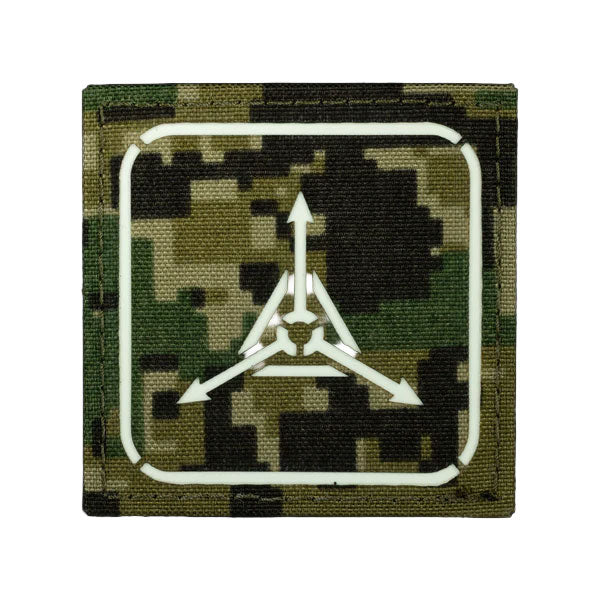 TAD Stencil Logo GITD Patch Triple Aught Design