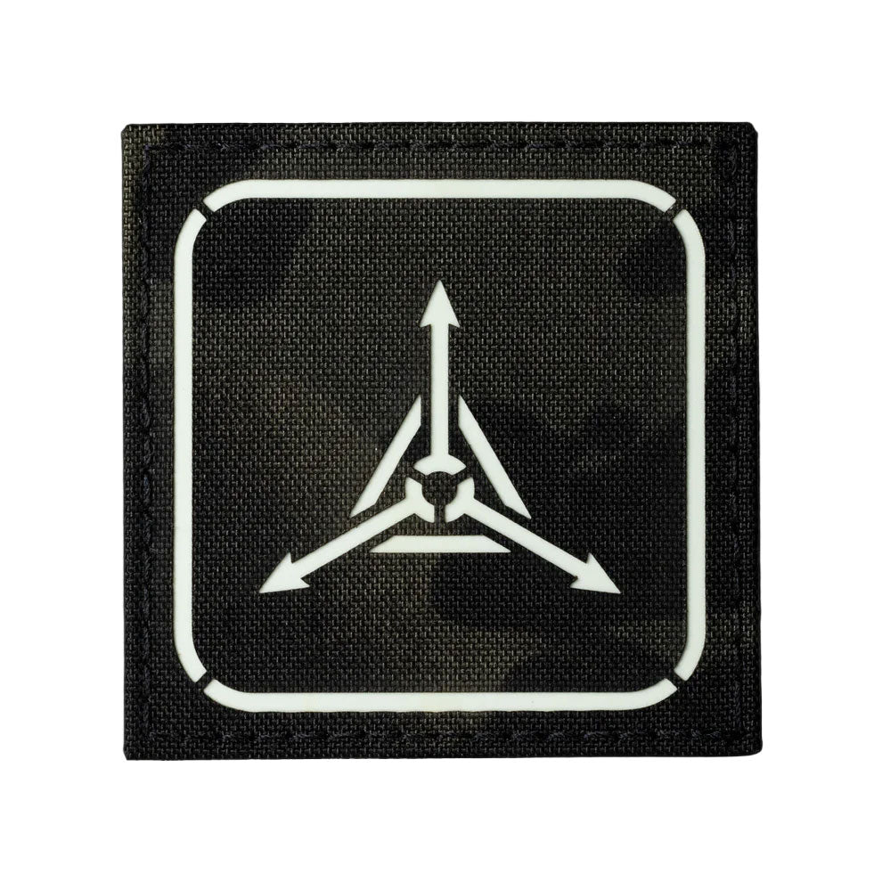 TAD Stencil Logo GITD Patch Triple Aught Design