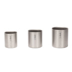 Mugs titane double paroi empilables Snow Peak H Stacking