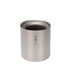Mugs titane double paroi empilables Snow Peak H Stacking