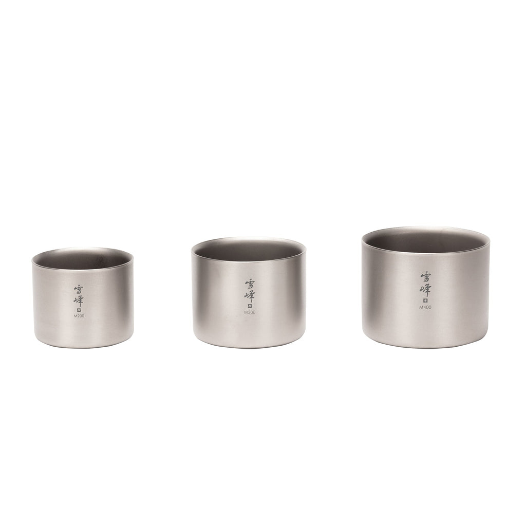 Mugs titane double paroi empilables Snow Peak Stacking Mug M