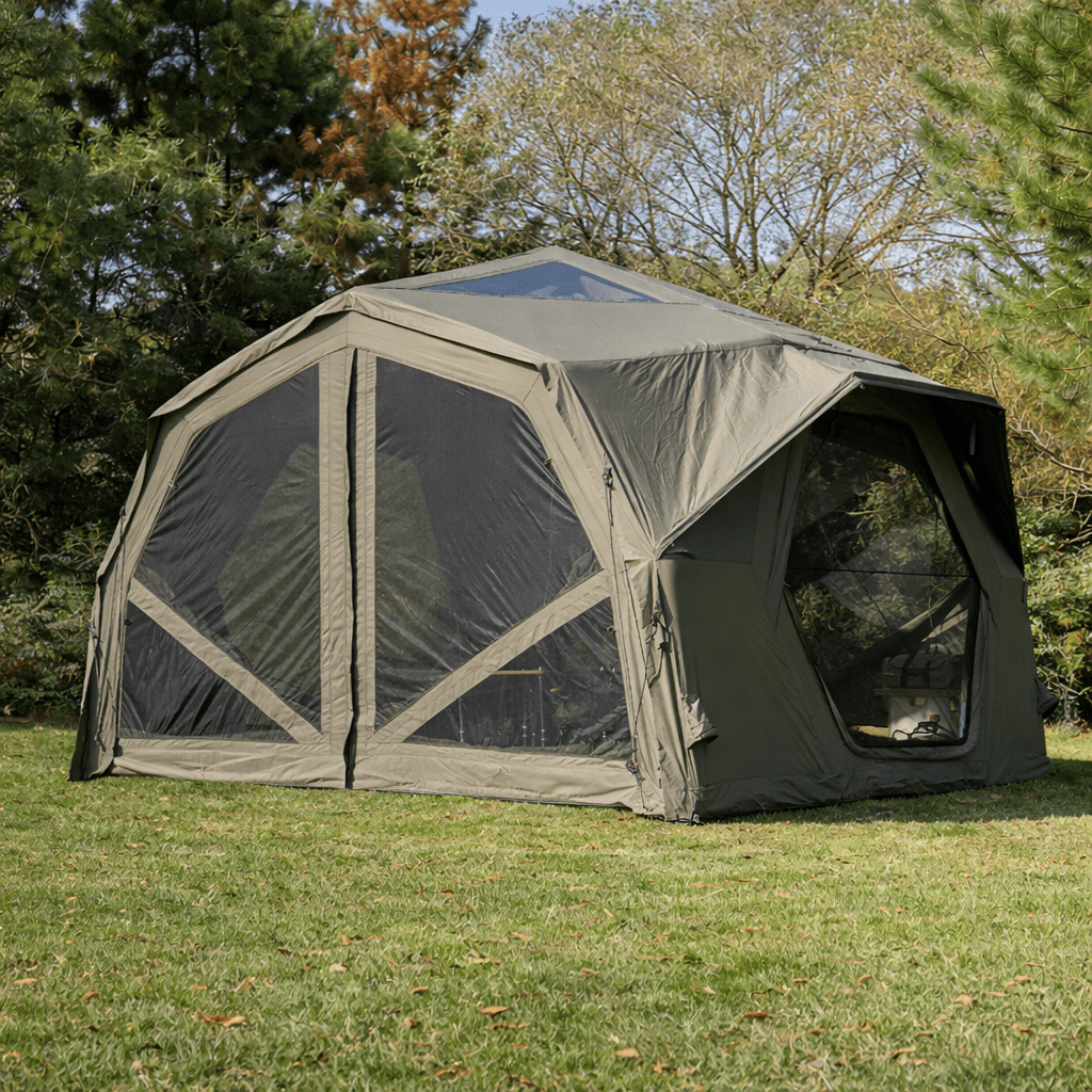 Abri gonflable Coody Hub Shelter 13 PRO renforcé - Vert armée
