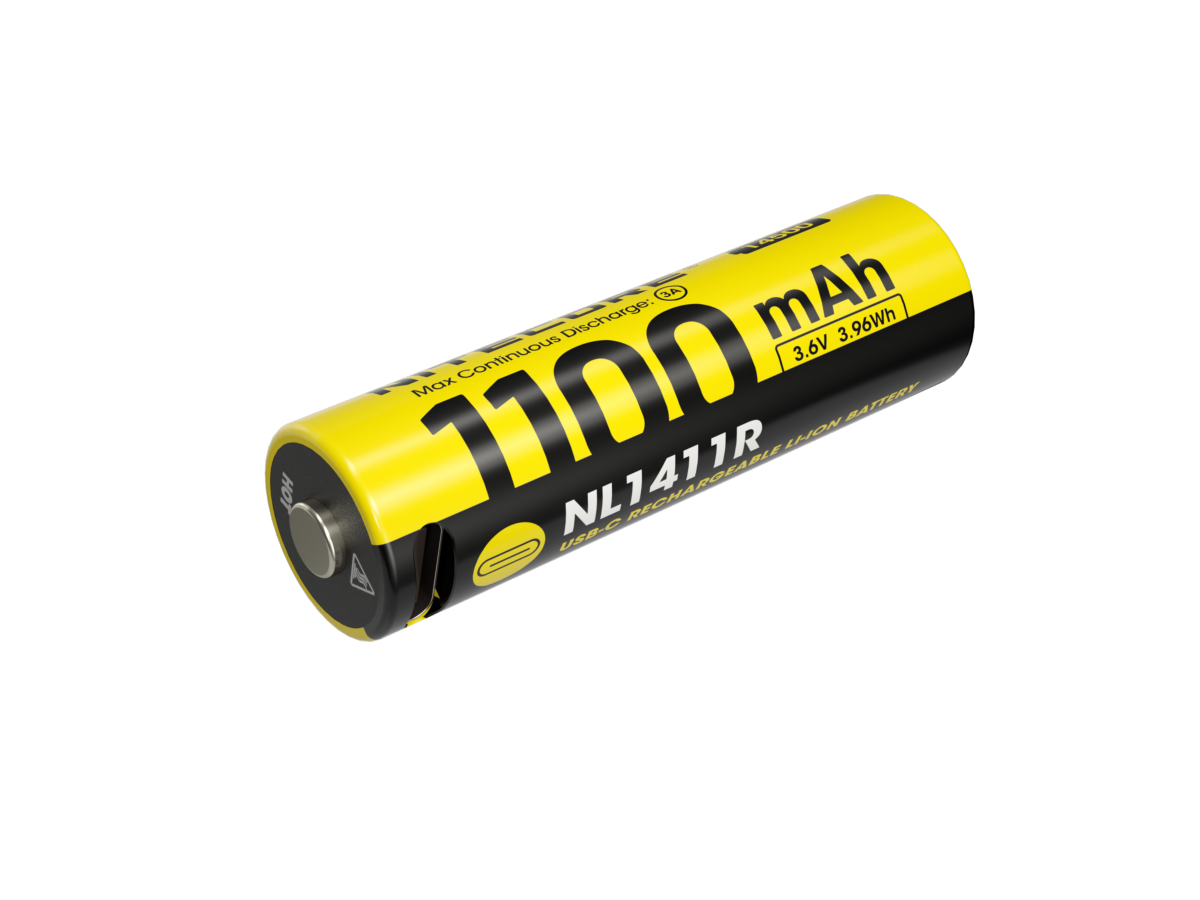 Accu 14500 Nitecore NL1411R 1100 mAh USB-C
