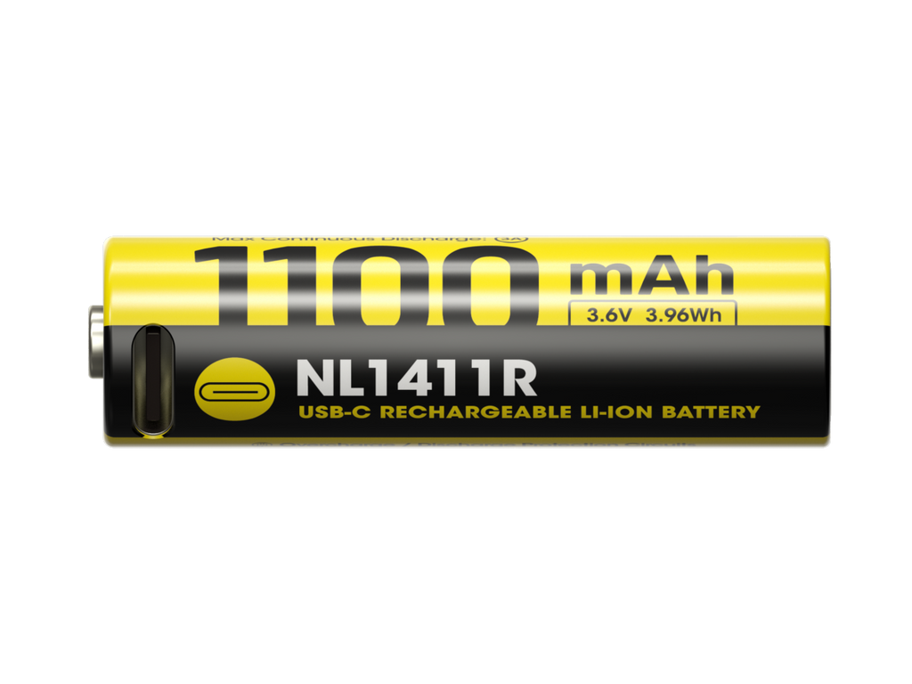 Accu 14500 Nitecore NL1411R 1100 mAh USB-C