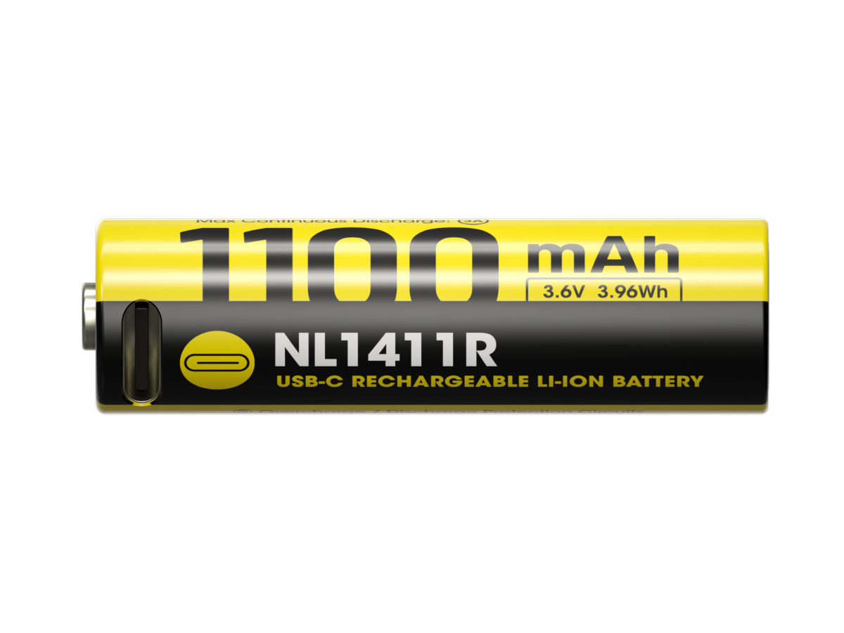 Accu 14500 Nitecore NL1411R 1100 mAh USB-C
