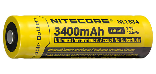 Accu 18650 Nitecore NL1834 3400 mAh