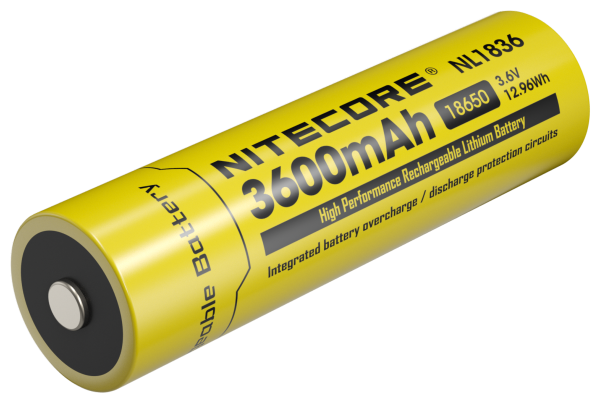Accu 18650 Nitecore NL1836 3600 mAh