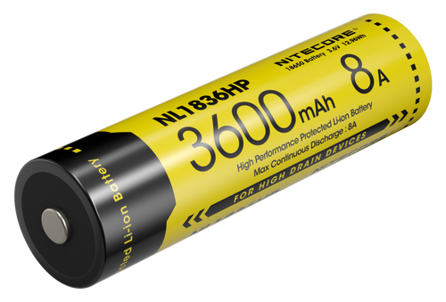 Accu 18650 Nitecore NL1836HP 3600 mAh haute décharge
