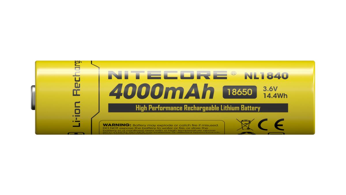 Accu 18650 Nitecore NL1840 4000 mAh