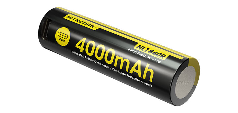 Accu 18650 Nitecore NL1840R 4000 mAh USB-C