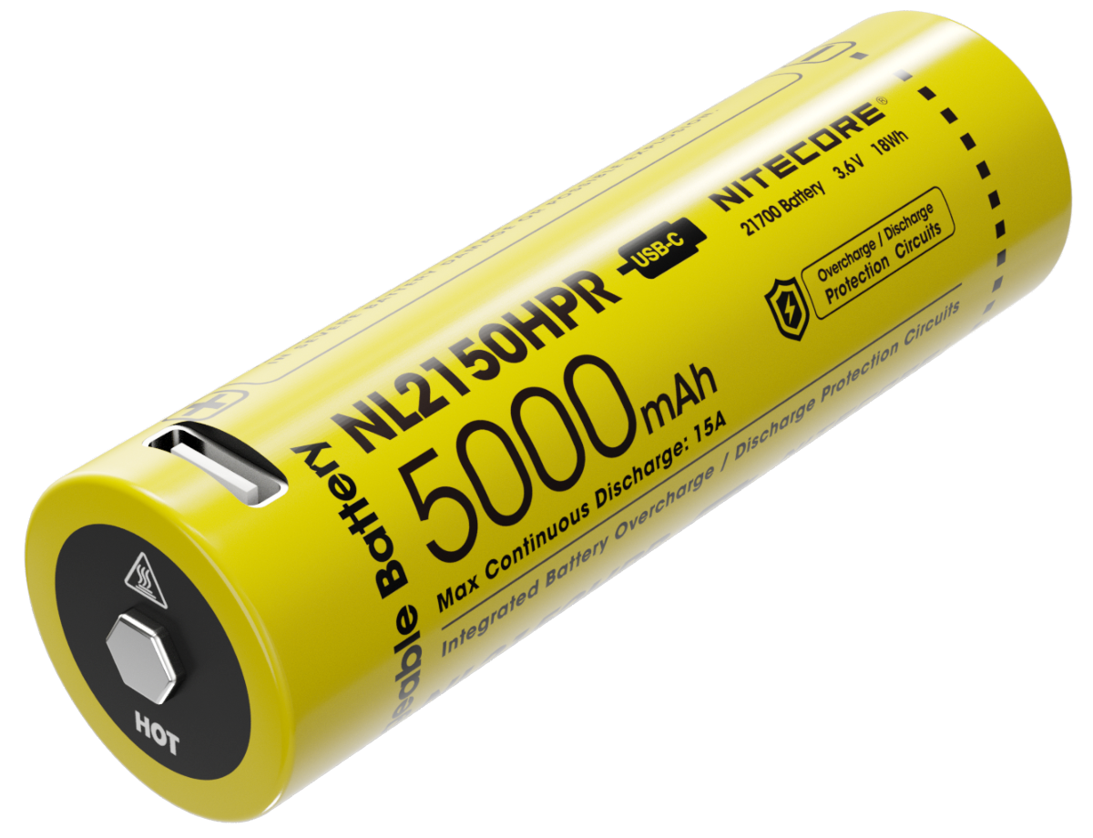 Accu 21700 Nitecore NL2150HPR 5000 mAh USB-C