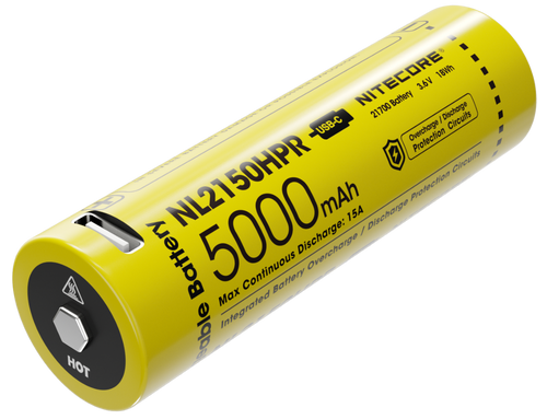 Accu 21700 Nitecore NL2150HPR 5000 mAh USB-C