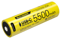 Accu 21700 Nitecore NL2155HPR 5500 mAh USB-C