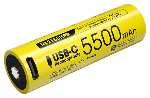 Accu 21700 Nitecore NL2155HPR 5500 mAh USB-C