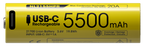 Accu 21700 Nitecore NL2155HPR 5500 mAh USB-C