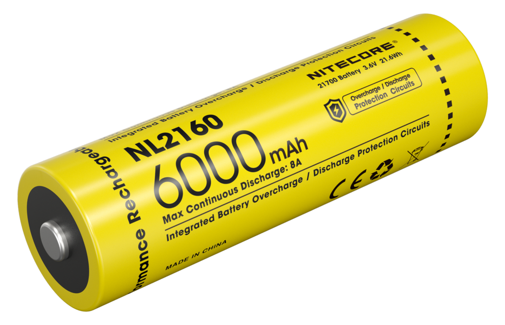 Accu 21700 Nitecore NL2160 6000 mAh USB-C