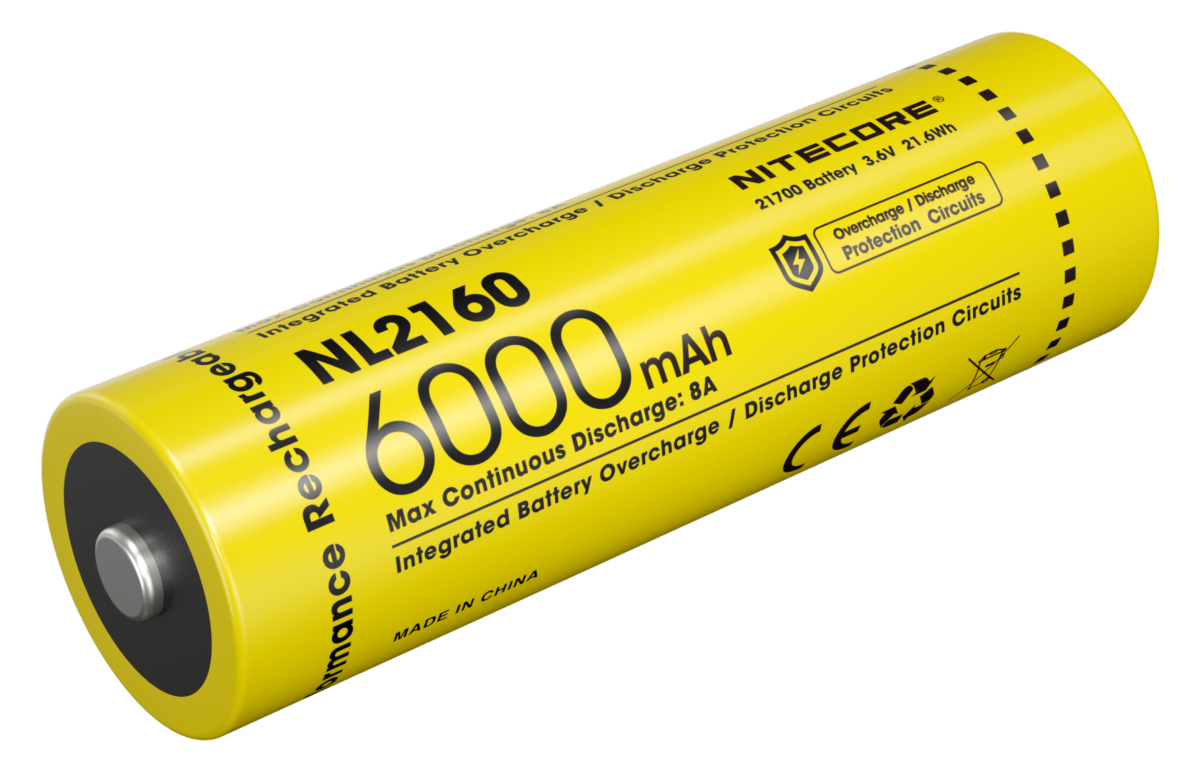 Accu 21700 Nitecore NL2160 6000 mAh USB-C