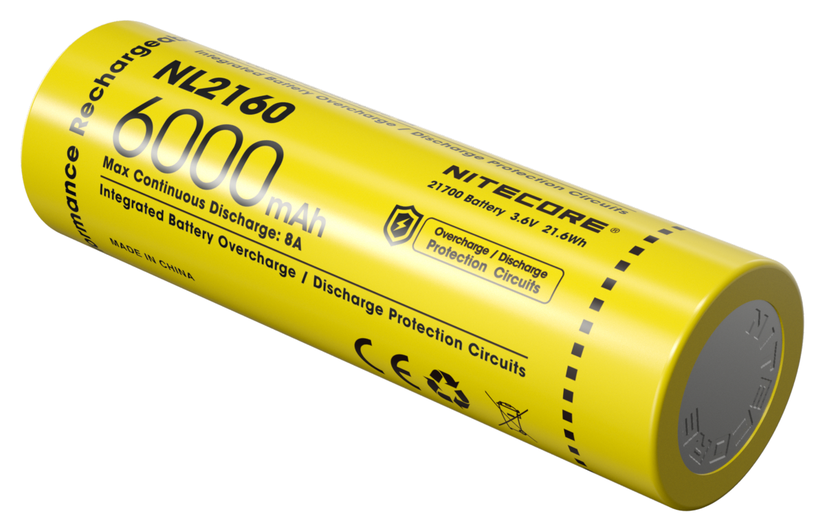 Accu 21700 Nitecore NL2160 6000 mAh USB-C