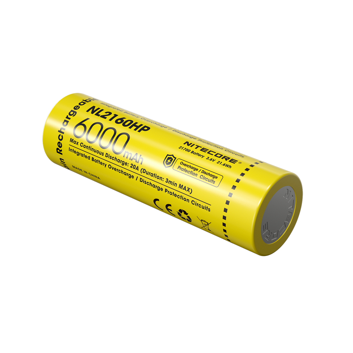Accu 21700 Nitecore NL2160HP 6000 mAh 20 A