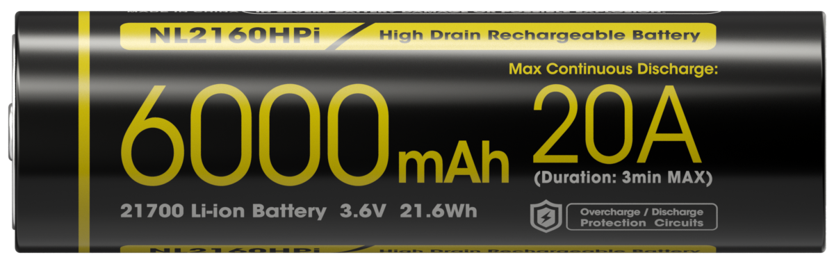 Accu 21700i Nitecore NL2160HPi 6000 mAh 20 A