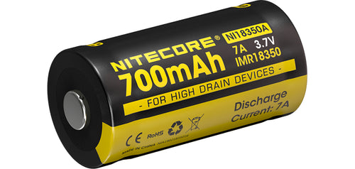 Accus IMR18350 Nitecore 700 mAh boîte de 2