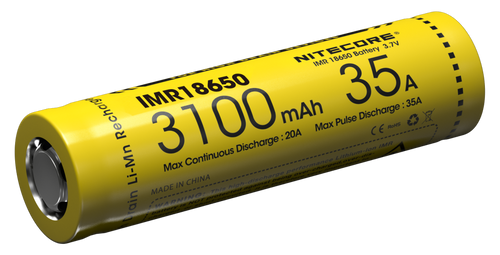 Accus IMR18650 Nitecore IMR1831 3100 mAh boîte de 2