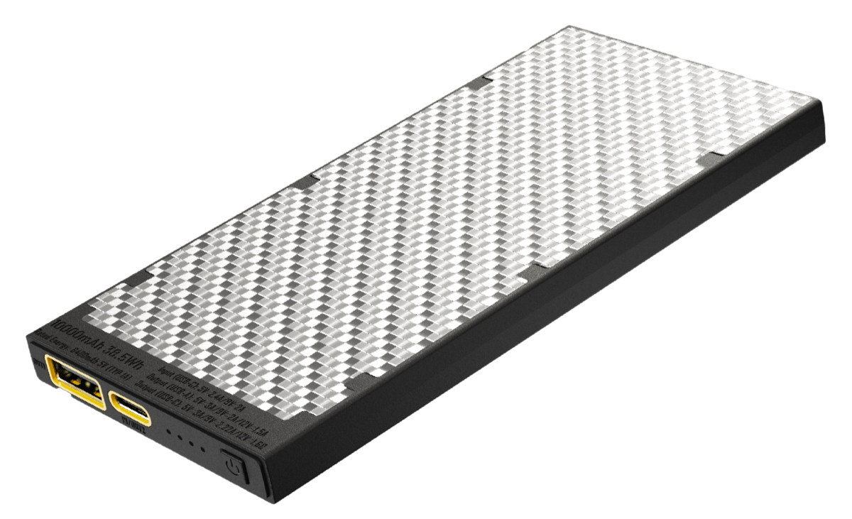 Batterie externe carbone argentée Nitecore NB10000S
