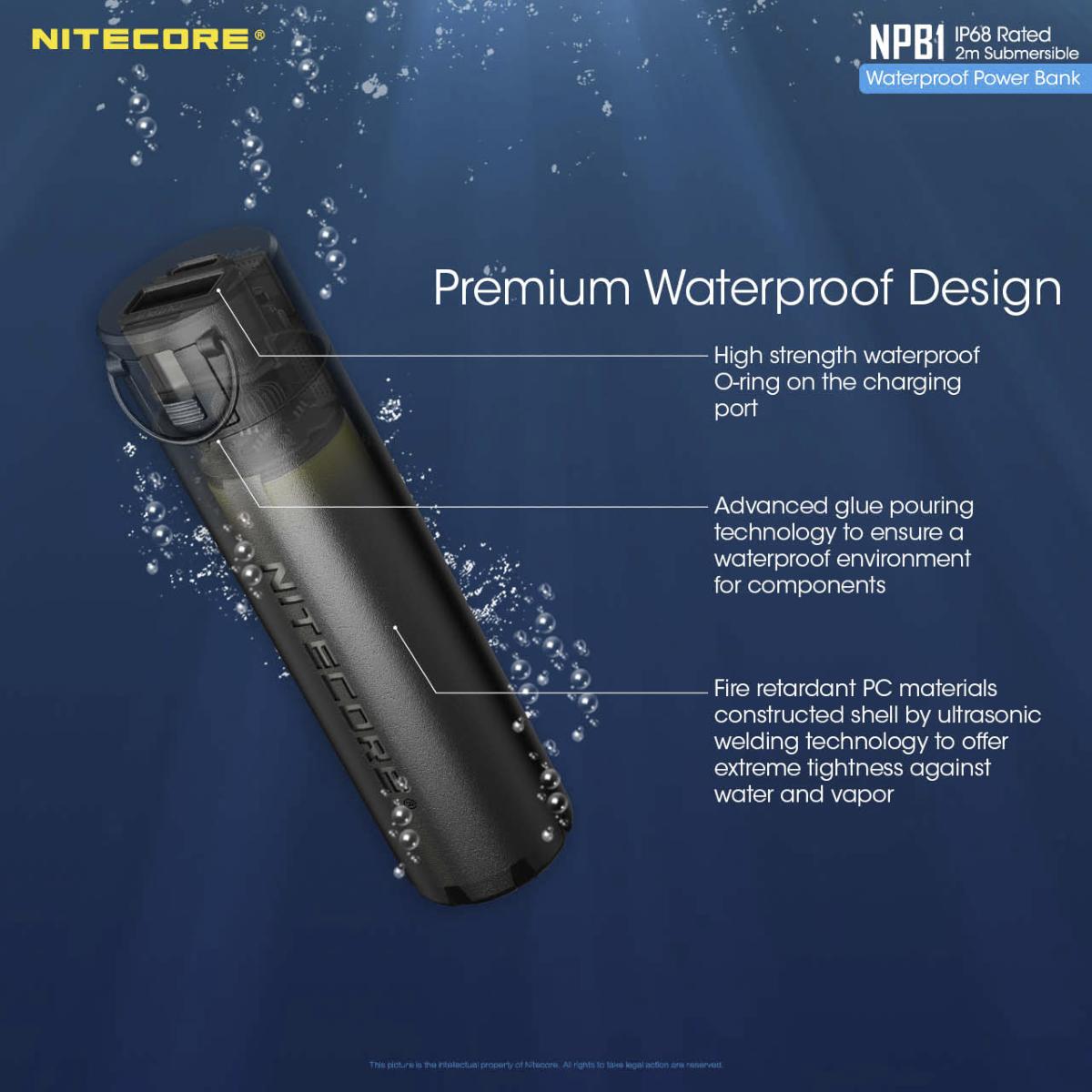 Batterie externe étanche Nitecore NPB1 5000 mAh