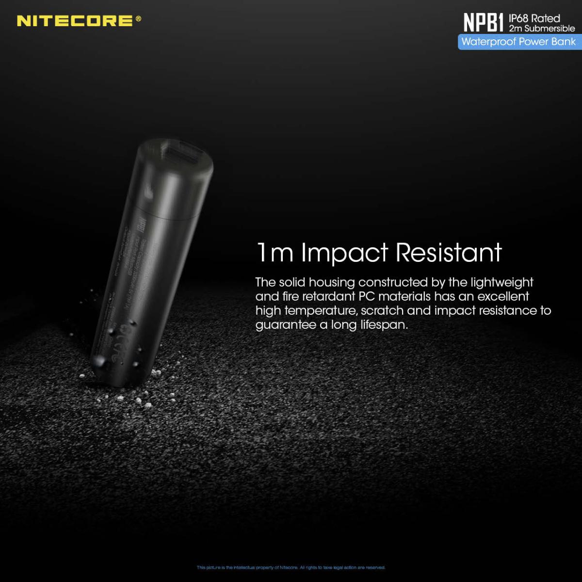 Batterie externe étanche Nitecore NPB1 5000 mAh