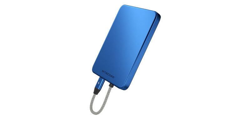 Batterie externe magnétique Nitecore Pocket 5 5000 mAh - Bleu