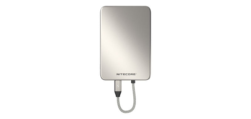 Batterie externe magnétique Nitecore Pocket 5 5000 mAh - Gris titane