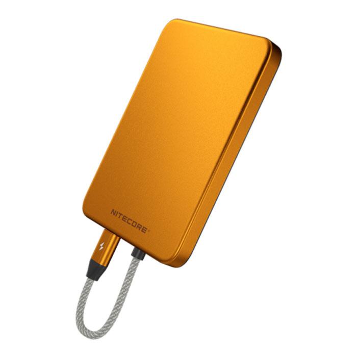 Batterie externe magnétique Nitecore Pocket 5 5000 mAh - Orange