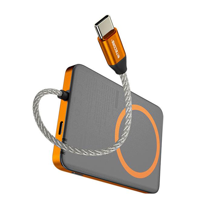 Batterie externe magnétique Nitecore Pocket 5 5000 mAh - Orange