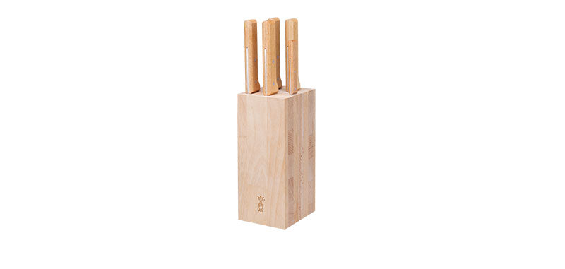Bloc Opinel Parallèle garni de 5 couteaux - Bloc viande
