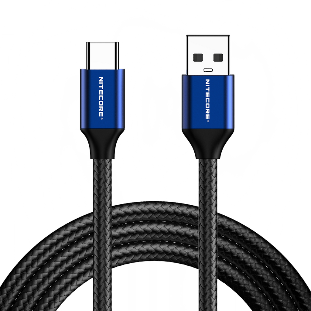 Câble USB-A vers USB-C Nitecore tressé 1 m