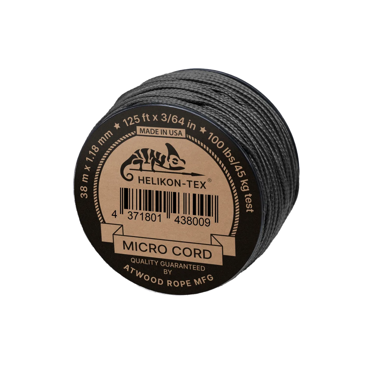 Micro-cordelette 1,18 mm - 38 m - Black