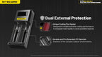 Chargeur d'accus Nitecore Ci2 deux emplacements 3 A