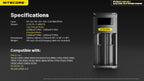 Chargeur d'accus Nitecore Ci2 deux emplacements 3 A
