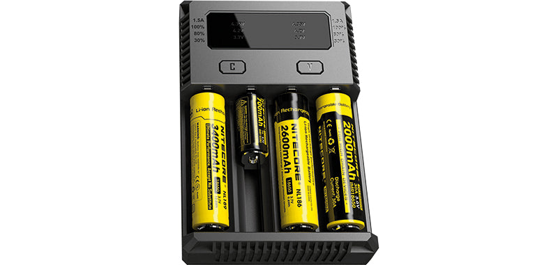 Chargeur d'accus Nitecore New i4 quatre emplacements