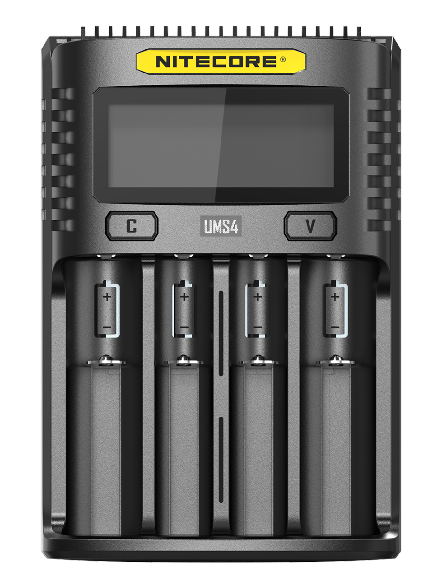 Chargeur d'accus Nitecore UMS4 quatre emplacements USB