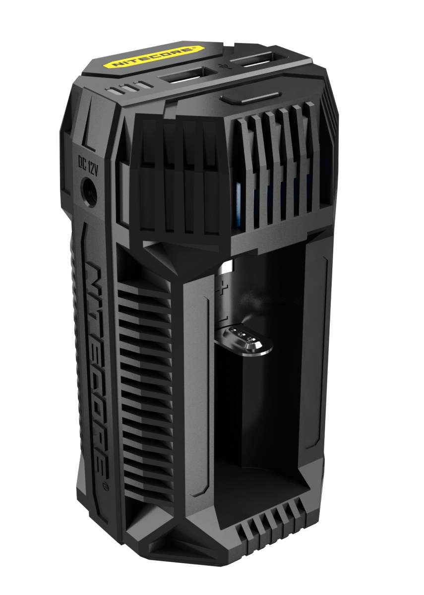 Chargeur d'accus voiture Nitecore V2 allume-cigare
