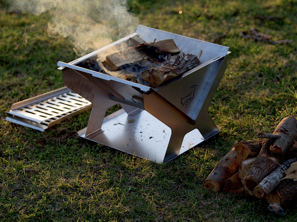 Barbecue et brasero pliant à plat, VACC087