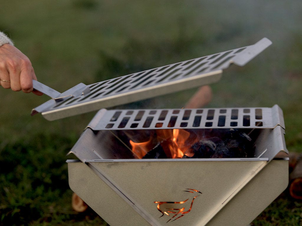 Barbecue et brasero pliant à plat, VACC087