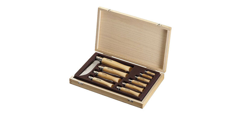 Coffret Opinel Tradition inox, du N°2 au N°12