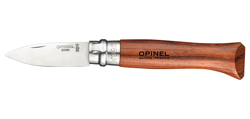 Couteau à huîtres Opinel N°09 inox, manche padouk