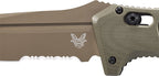 Couteau automatique Benchmade Auto Adamas Cru Wear - G10 olive, lame marron