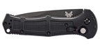 Couteau automatique Benchmade Claymore - Manche grivory/acier noir, CPM D2, tranchant lisse, lame de 86 mm, lame drop point