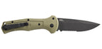 Couteau automatique Benchmade Claymore - Manche grivory/acier olive, CPM D2, tranchant lisse, lame de 86 mm, lame drop point