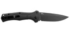 Couteau automatique Benchmade Claymore - Manche grivory noir, CPM D2, tranchant lisse, lame de 86 mm, lame drop point